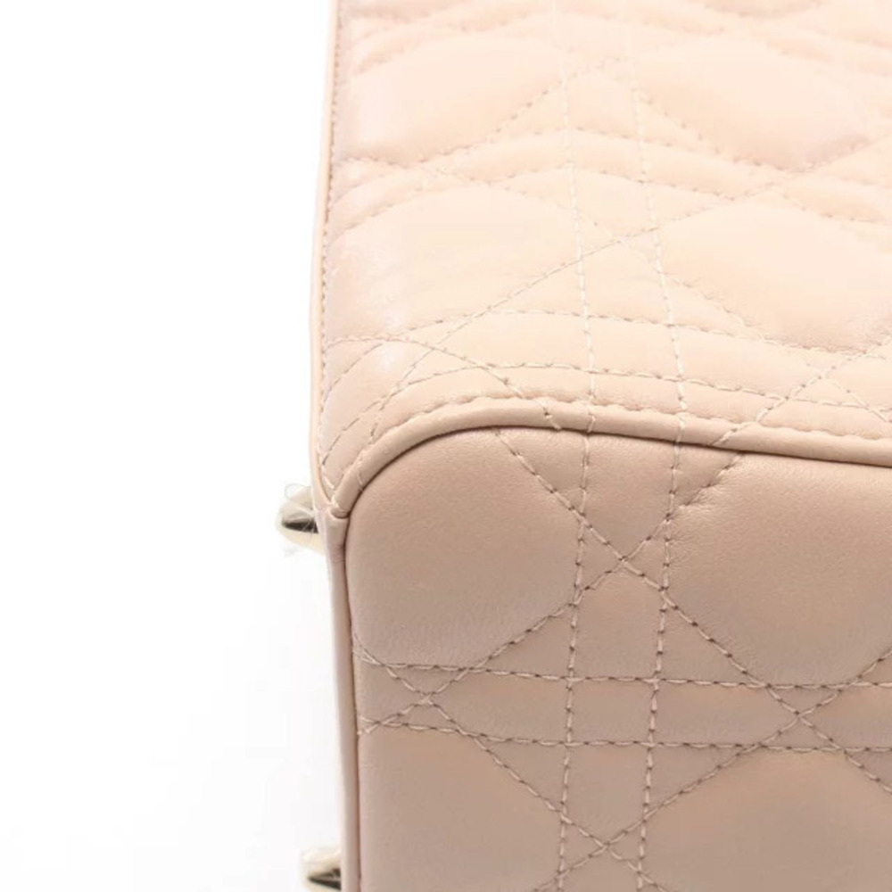 Christian Dior LADY Cannage Handbag Leather Pink - Picture 6 of 6